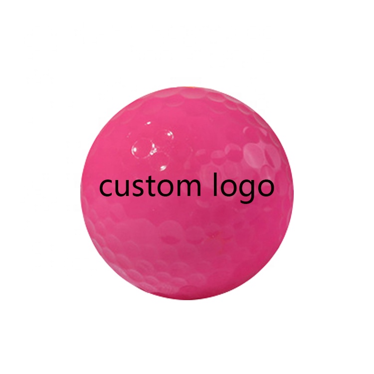 Хит продаж, мяч с логотипом на заказ, 2 шт., цветной турнирный мяч для гольфа Surlyn, производство и экспорт OEM