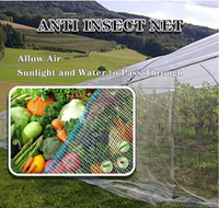 Filet en plastique blanc et vert pour jardins potagers, filet anti-insectes pour serres, service de découpe sur mesure