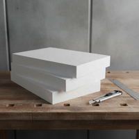 Bloc de mousse de polystyrène non fini, léger, surface lisse, sculptable, pour fournitures artistiques et décoration d'événements, emballage en vrac
