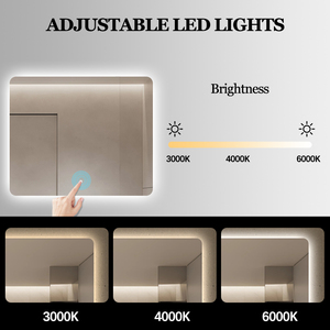 Espejo LED con Certificación CE, Espejo Sin Cobre para Baño, Espejo Iluminado para Baño, Espejo Táctil - Product Image 2