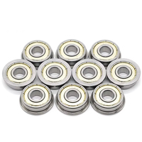 Bantalan Bola Alur Dalam Flens Kelas Tinggi P4 ZV3 Speed F692 F693 F694 F695 F696 F697 F698 F699-ZZ -2RS untuk Motor dan Mesin