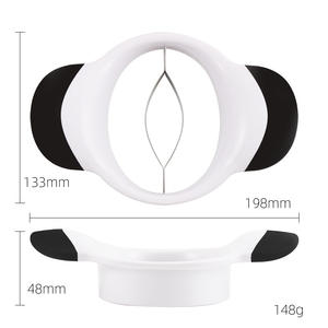 Cortador de Mango de Acero Inoxidable, Cortador de Frutas Grande, Divisor en Blanco y Negro MG 01, Hecho en Yangjiang - Product Image 5