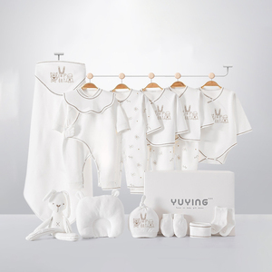 Set Regalo 23 Pezzi di Vestiti per Neonati in Cotone, <span class=keywords><strong>Corredino</strong></span> per Baby Shower 0-6 Mesi con Coperta e Peluche - Product Image 3