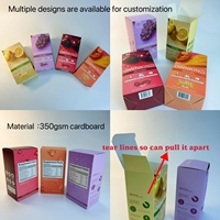 Boîte en papier personnalisée imprimée multicolore pour bâtonnets d'électrolytes, emballage de poudre de boisson énergisante à marque privée, vente en gros OEM