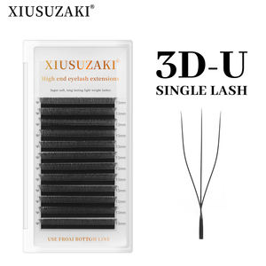 ขนตาปลอม XIUSUZAKI รุ่น Volume <span class=keywords><strong>Lashes</strong></span> Mega Volume Cilios ขนาด 0.07 มม. ขนตาแบบขนตางอนรูปดอกไม้ ขนตาแบบไขว้รูปตัว U รุ่น YY 3D 4D 5D สำหรับต่อขนตา - Product Image 3