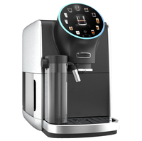 Machines à café automatiques italiennes à écran rond intelligent avec 19 bars de pression pour café DIY