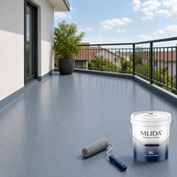 Revêtement imperméable en PU pour mur de sous-sol, membrane liquide monocomposant hautement élastique à durcissement par l'humidité, fourniture directe d'usine OEM