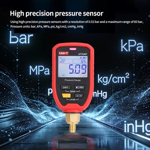 Manomètre sans fil UNI-T UT336P avec application Bluetooth, manomètre haute pression, testeur de système de climatisation et de réfrigération L46 - Product Image 3