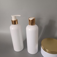 Kit de bocaux vides en plastique PET de luxe personnalisable pour shampooing Masque Nourrissant Sérum Pousse Vitamine Après-shampoing sans rinçage