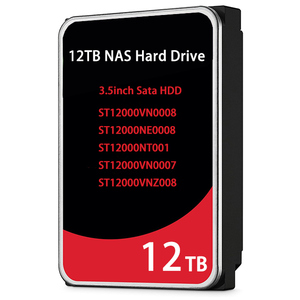 ST12000VN0008 Iron WolfPro ฮาร์ดดิสก์ NAS ภายในขนาด 12TB 3.5 นิ้ว SATA3.0 7200RPM ฮาร์ดไดรฟ์ 10TB สำหรับเซิร์ฟเวอร์ รุ่นใหม่ ST12000NE0008 - Product Image 1