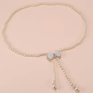 हस्तनिर्मित भारतीय मोती मोती मनके जांघ पेट श्रृंखला कमर - Product Image 6