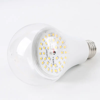 Ampoule LED 15W Spectre Complet 20 Angles de Faisceau 1800lm/s Ra80 3000K-5000K pour Croissance et Floraison de Pitaya, Culot E26/E27, 3T-A80, Lampe de Croissance Dragon
