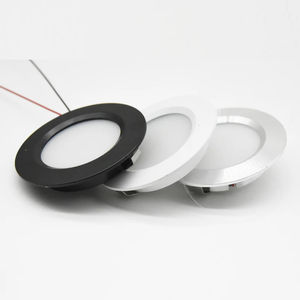 Mini LED-downlight rond eenvoudig ultraslank dimbaar inbouwplafond 3W spotlight kast vitrine boot binnenverlichting 12V / 24V - Product Image 2