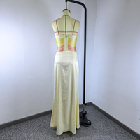 Robe de soirée sexy sans bretelles pour femme, à franges dégradées, en satin lisse et brillant, pour banquet, fête, occasion formelle, Vestido