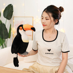Bán buôn tùy chỉnh dễ thương Budgerigar và Toucan siêu mềm Plush đồ chơi động vật đầy với PP bông - Product Image 4