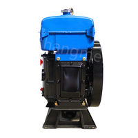 Moteur diesel agricole marin 18 ch S1105 Hors-bord pour bateau avec radiateur 15 ch 1 cylindre Composants principaux y compris moteur boîte de vitesses