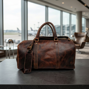 Sac de bureau vintage en cuir de crocodile véritable personnalisé OEM B S International BT001, étanche, avec fermeture à boucle et télécommande - Product Image 2
