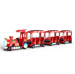 Train touristique moderne pour parc d'attractions extérieur, train électrique sans rails pour visites touristiques, à vendre - Product Image 3