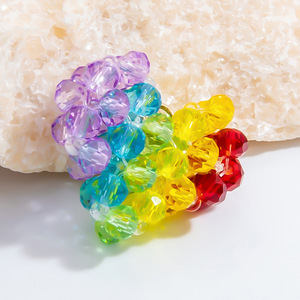 Composants de bijoux en verre motif raisin et cerise pour la fabrication de boucles d'oreilles, formes variées, accessoires DIY, Automne 2024, Origine Yiwu - Product Image 3