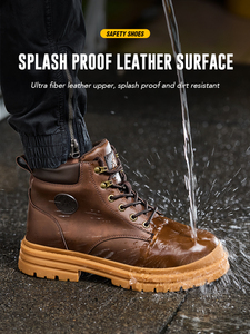 2025年OEM中国製高品質ファー付きワークブーツ、耐衝撃性マーティン風スチールトゥウィンターセーフティシューズ、男女兼用ラバーソール - Product Image 2