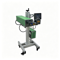 Machine de marquage laser CO2 en ligne IPS-LC60F MG 60W pour l'emballage laitier, les bouteilles de lait et les pots de yaourt
