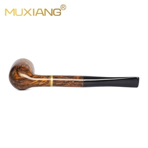 Muxiang Briar Wood Smoking Pipe Bent Type Solid Wood Tobacco Pipe For Personal Gift - Product Image 3