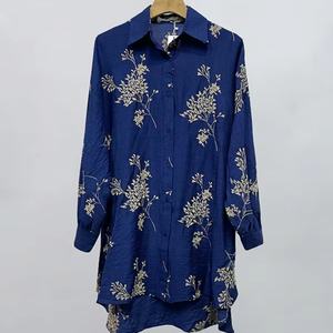 Camisa Casual de Manga Larga con Solapa para Mujer, Personalizada al por Mayor, OEM, ODM, de Alta Calidad - Product Image 1