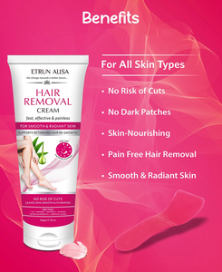 Marque privée OEM Crème d'épilation rapide et permanente Hydratant Rafraîchissant Indolore Aloe Vera sur toutes les peaux Crème d'épilation - Product Image 4