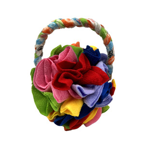 لعبة كرة البولينج المخملية للكلاب والقطط، لعبة مضغ للأسنان مع ميزات التنظيف والبحث واللعب، مستلزمات تعليمية للحيوانات الأليفة - Product Image 1