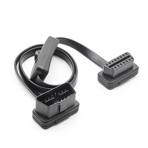 Cable de extensión de alta calidad <span class=keywords><strong>OBD2</strong></span> 16pin 60cm <span class=keywords><strong>Obd2</strong></span> Cable de coche plano Conector OBDII con interruptor - Product Image 4