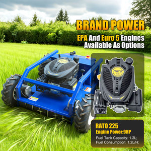 Tondeuse à gazon robotisée agricole automotrice 4 temps 24V télécommandée DIY de qualité industrielle pour coupe d'herbe 13HP - Product Image 1