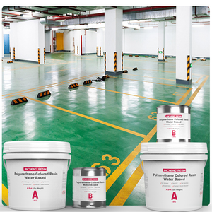 Rivestimento Impermeabile in Poliuretano a Base d'Acqua, Finitura <span class=keywords><strong>per</strong></span> Pavimenti PU Resistente ai Graffi, Vernice <span class=keywords><strong>per</strong></span> Traffico Intenso <span class=keywords><strong>per</strong></span> Garage, Magazzini, Scuole - Product Image 1