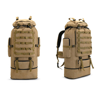 Sacs tactiques rayés décontractés de grande capacité, sac à dos de voyage respirant, fermeture éclair, plusieurs compartiments, léger, durable, pour le sport