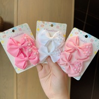 Nouveaux accessoires capillaires pour enfants de style doux, nœuds floraux petits, style Japon Corée, vente en gros, pinces à cheveux faites à la main pour boutiques