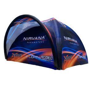 Tenda gonfiabile per campeggio con pompa a mano facile da installare impermeabile antivento 4 stagioni Oxford cabina tenda con camino a rete finestra - Product Image 2