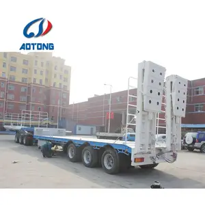 Semi Vehicle Heavy Load Extendable High Tech High Load Lowboy Wind Blade Trailer Container Flatbed Trailer For Sale