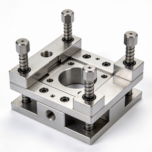ชิ้นส่วนโลหะที่ผลิตด้วยเครื่อง CNC ความแม่นยำสูง อุปกรณ์จับยึดแบบกำหนดเอง แม่พิมพ์สำหรับอุปกรณ์อัตโนมัติ กวางตุ้ง สแตนเลสสตีล - Product Image 2