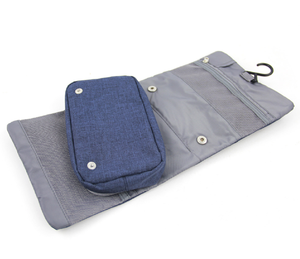 2024 nouveau Design enroulable pliable voyage trousse de <span class=keywords><strong>toilette</strong></span> pochette cosmétique maquillage organisateur sac avec crochet de suspension pour femmes hommes - Product Image 4