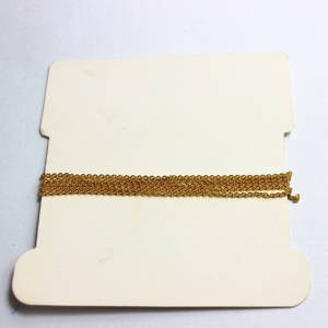 Ingrosso 24K catena in ottone placcato triplo <span class=keywords><strong>oro</strong></span> catena incompiuta <span class=keywords><strong>sottile</strong></span> O catena per collana bracciale creazione di gioielli - Product Image 5
