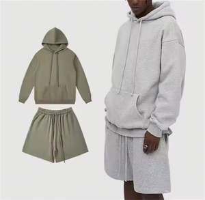 Conjunto de Sudadera con Capucha y Pantalones Deportivos Unisex 2025, Personalizados, de Alta Calidad, Transpirables, de Forro Polar, Poliéster/Algodón, con Bordado en Relieve, Sin Costuras, para Primavera - Product Image 1