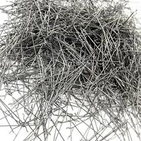 Refuerzo de fibra de acero Adiciones de extremo enganchado Materiales de construcción de acero al carbono para hormigón para construcción de metal