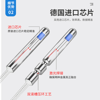 PT100 Temperature Sensor Platinum Resistance Thermometer Thermocouple Waterproof and Oil-Proof Temperature Probe PT1000 2 3 Wire