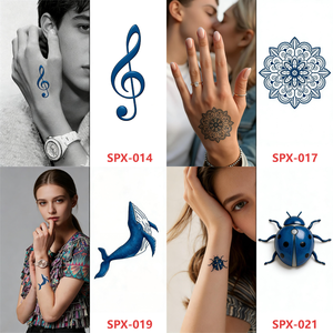 Realistic Cosmetic Long Lasting Water Transfer Body Temporary Sexy <strong>Fake</strong> Semi Permanent Jagua <strong>Tatoo</strong> 15 Days - Product Image 4