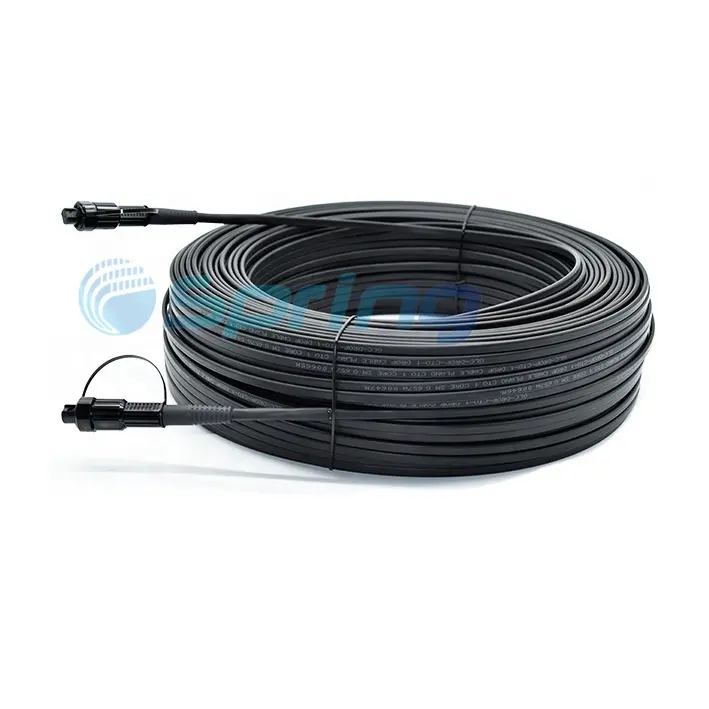 SST Flat dielectric drop cable Fiber Optic Patch cord with huawei mini SC connector