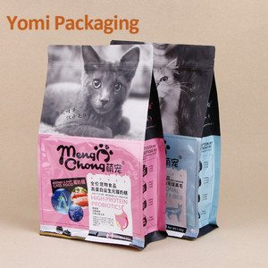 Emballage pour nourriture pour animaux de compagnie résistant à l'humidité avec logo personnalisé, sachets à fond carré avec fermeture à glissière pour friandises pour chiens, collations au poulet - Product Image 3