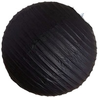 Kit de décoration de fête du Nouvel An, thème or et noir, artisanat en papier personnalisable, lanterne pliable en papier de soie, pompon