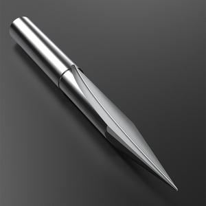 HUHAO doppia flauto fresa 12 Shank1/2 "gambo tondo in carburo <span class=keywords><strong>Router</strong></span> punta per incisione macchina utensile - Product Image 2