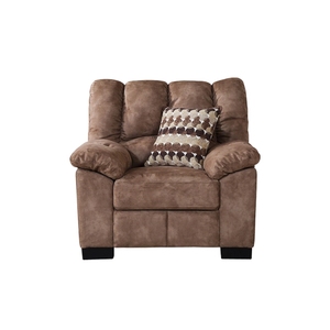 Factory Price Brown Microfiber Suede Single Seater <b>Sofa</b> Traditional Home Office <b>Hotel</b> 1-Seater <b>Sofa</b> Wholesale - Product Image 6