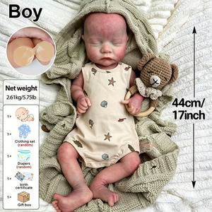 Muñeca <span class=keywords><strong>Reborn</strong></span> <span class=keywords><strong>de</strong></span> Silicona Completa Hiperrealista <span class=keywords><strong>de</strong></span> 18 Pulgadas con Extremidades Flexibles y Peso Real <span class=keywords><strong>de</strong></span> Bebé Recién Nacido para Coleccionistas <span class=keywords><strong>de</strong></span> <span class=keywords><strong>Arte</strong></span> - Product Image 4