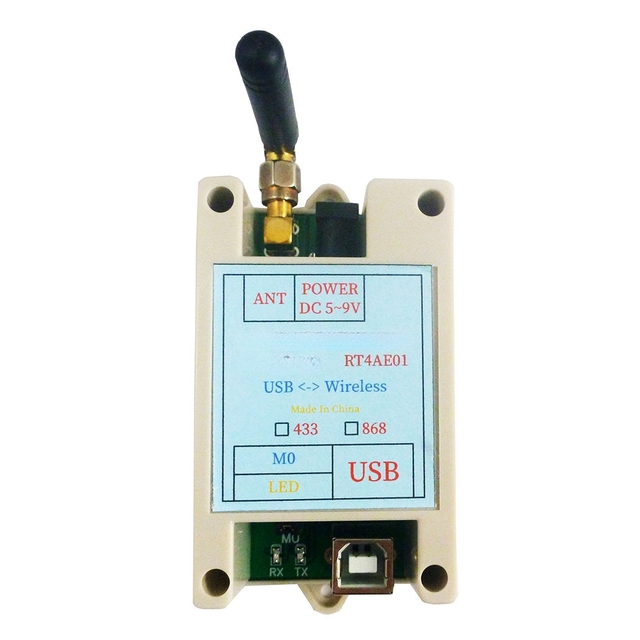 RT4AE 01 433M 868M RS485 USB Wireless Transceiver Serial Data Long Distance Transmission Module Standard Mounting